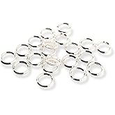 20pcs Sterling Silver Round Split Ring 5.2mm Heavy Weight Jump Ring Connector for Charms and Jewelry Finding by CRAFT WIRE
