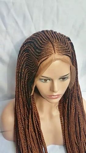 Amazon Com Handmade Lace Front African Cornrow Tribal Braids Long