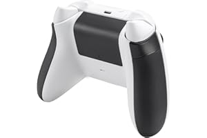 VANPARK Anti-Slip Grip & Battery Cover Replacement for Xbox Series X & S Controller, Side Rails Shell & Battery Back Shell for Xbox Core Wireless Controller (Controller NOT Include) (Black)