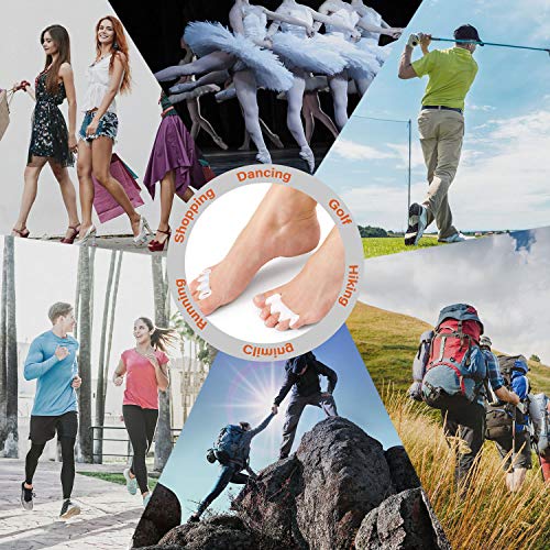 ALSTEN Anatomical Toe Separators,Correct Your Toes Naturally | Great for Pedicure, Bunion Corrector & Yoga(2 Pack)