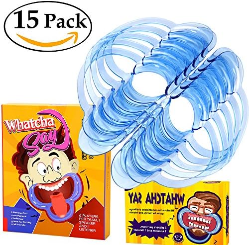 Dental Tools, Laocui C-Shape Blue Cheek Retractor Mouth Opener for Watch ya Mouth & Speak Out 15 Pack, Size M