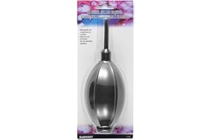 CraftFIRST Alcohol Ink Air Blower for Ink Paintings Large Size Air Puffer Pump Dust Cleaner Include Micro Fiber Cleaning Cloth, Bulb Blower for Digital SLR Lens Sensor LCD Screens Musical Instruments