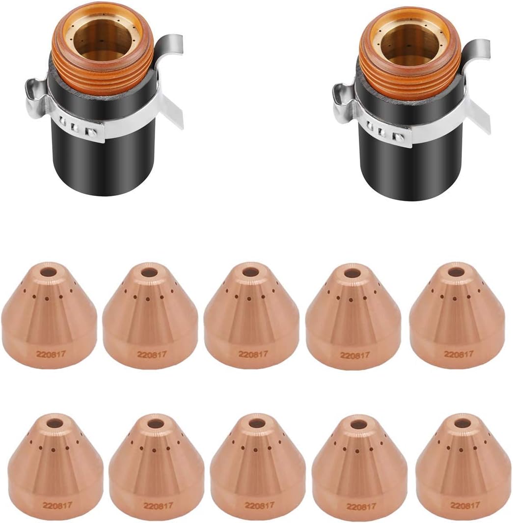 Donwind 10pcs 220817 & 2pcs 220953 shield cap fit Hypertherm powermax 65 85 105