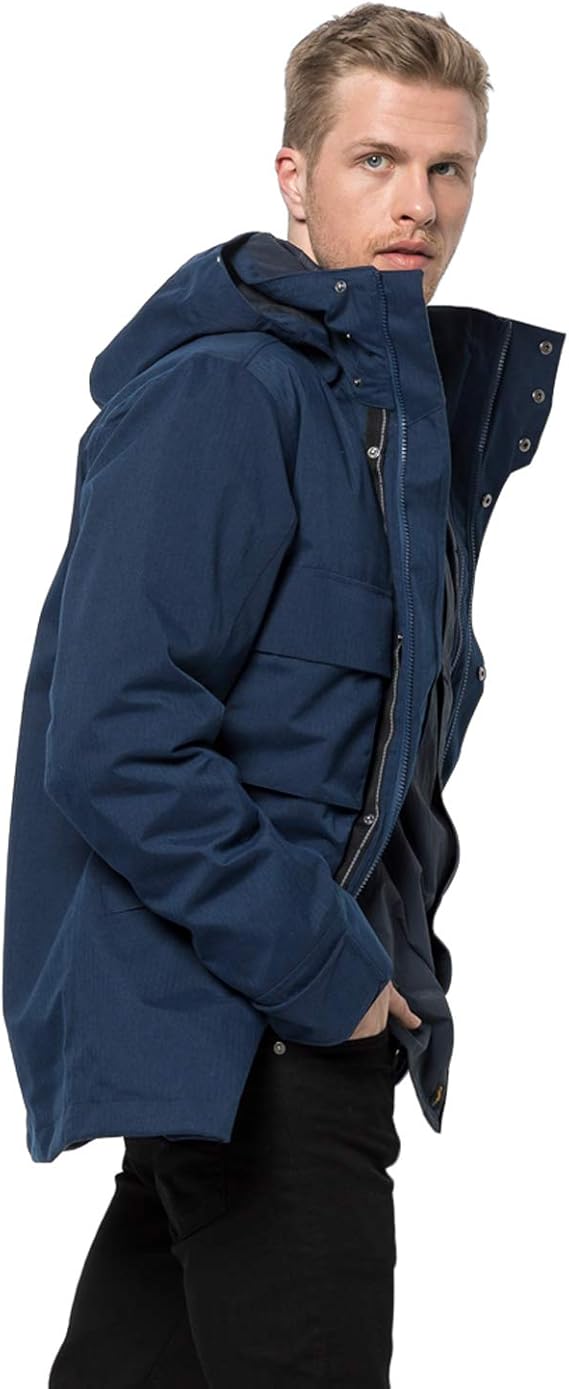 Jack wolfskin 狼爪 Takamatsu 户外防水防风透气 男式三合一冲锋衣 S码1.9折.31 海淘转运到手约￥603