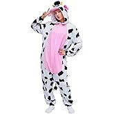 ROC PARTY 3D Hooded Animal Onesie Adults Christmas Cosplay for Family Xmas Festival Dress Up