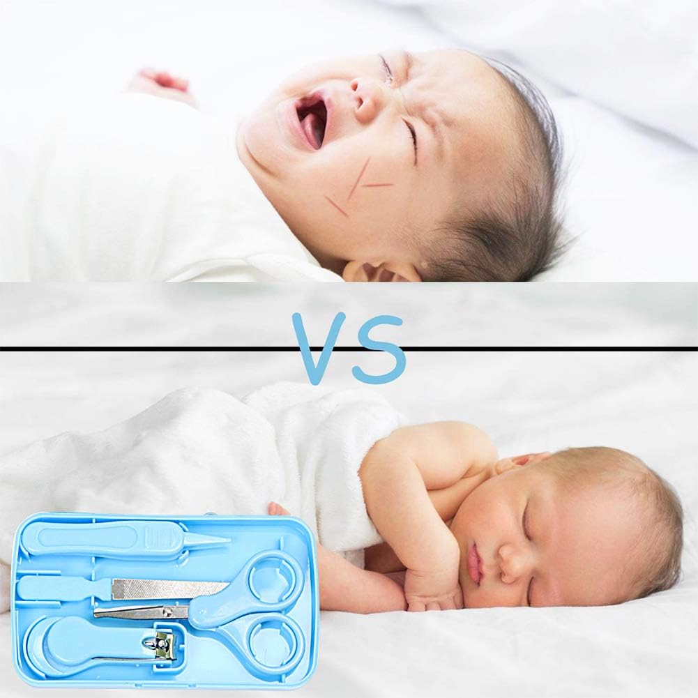 Bebe Bebe Soins Des Ongles Set Chepl Manucure Bebe Kit 4 En 1 Kit Soins Des Ongles Bebes Et Jeunes Enfants Avec Etui Coupe Ongles Pour Nouveau Ne Enfant En Bas Age Enfants L Hygiene De Bebe