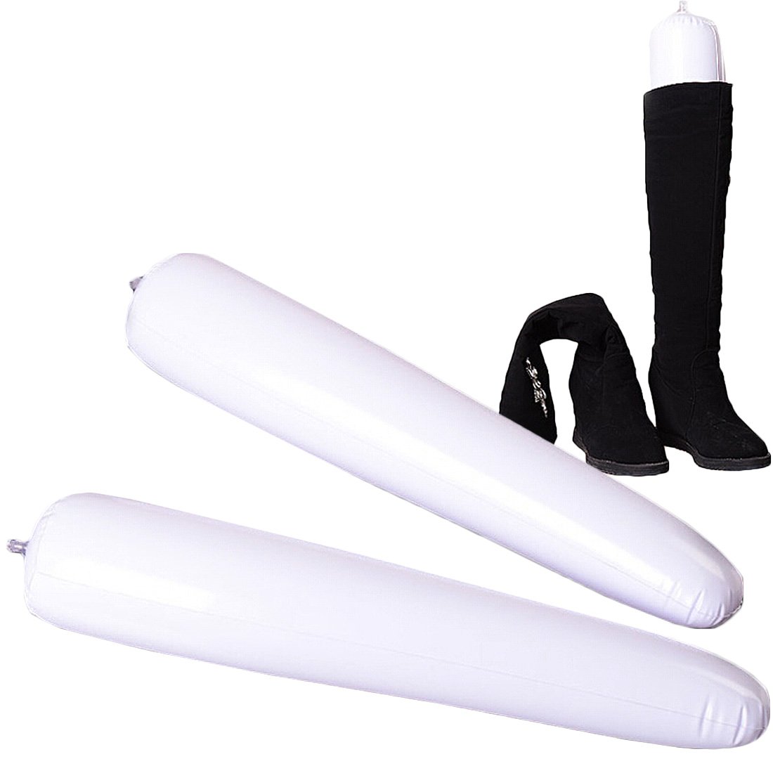 kilofly Inflatable Boot Shapers [Set of 3 Pairs] - Extra Long - 50cm, White