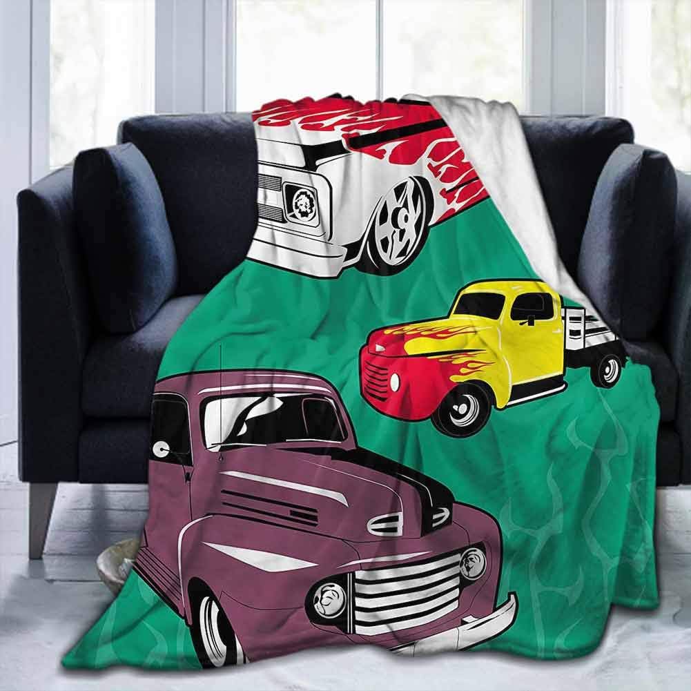 Amazon.com: dsdsgog Soft Blanket Queen Size Truck,Vintage Pickups