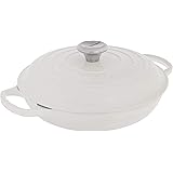 Le Creuset Enameled Cast Iron Signature Braiser, 2.25 qt., White