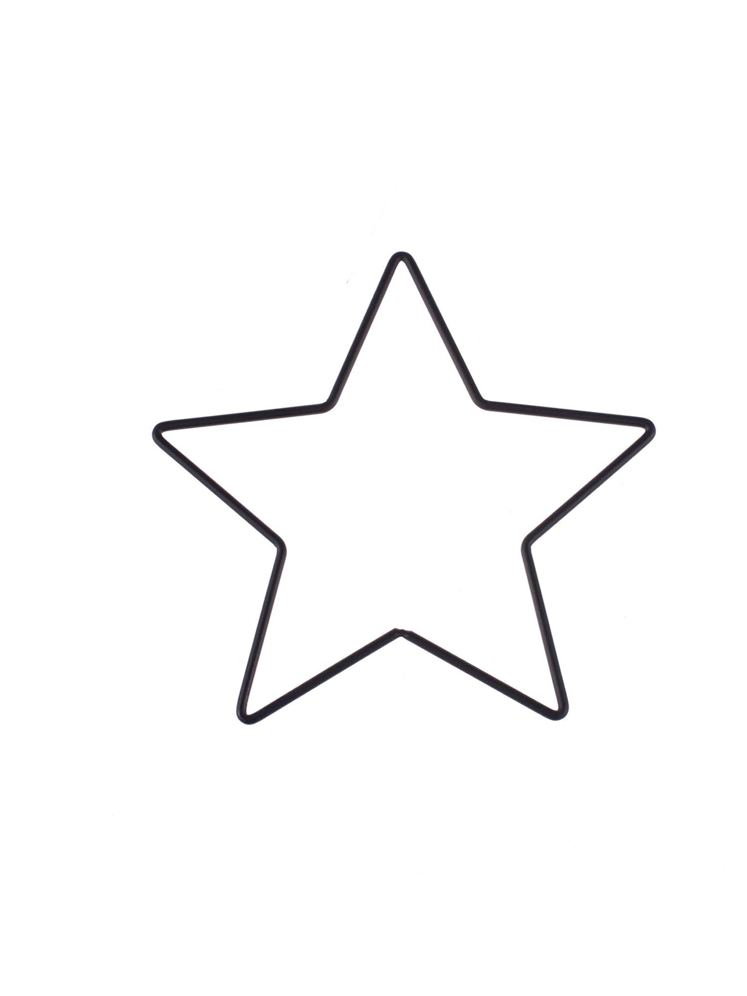 Glorex 6 1294 416 - Metal Frame Star for Crafts Approx. 20 cm Coated in Black Ideal for Dream Catchers, Macrame, Wall Decoration and Floristry — image 1