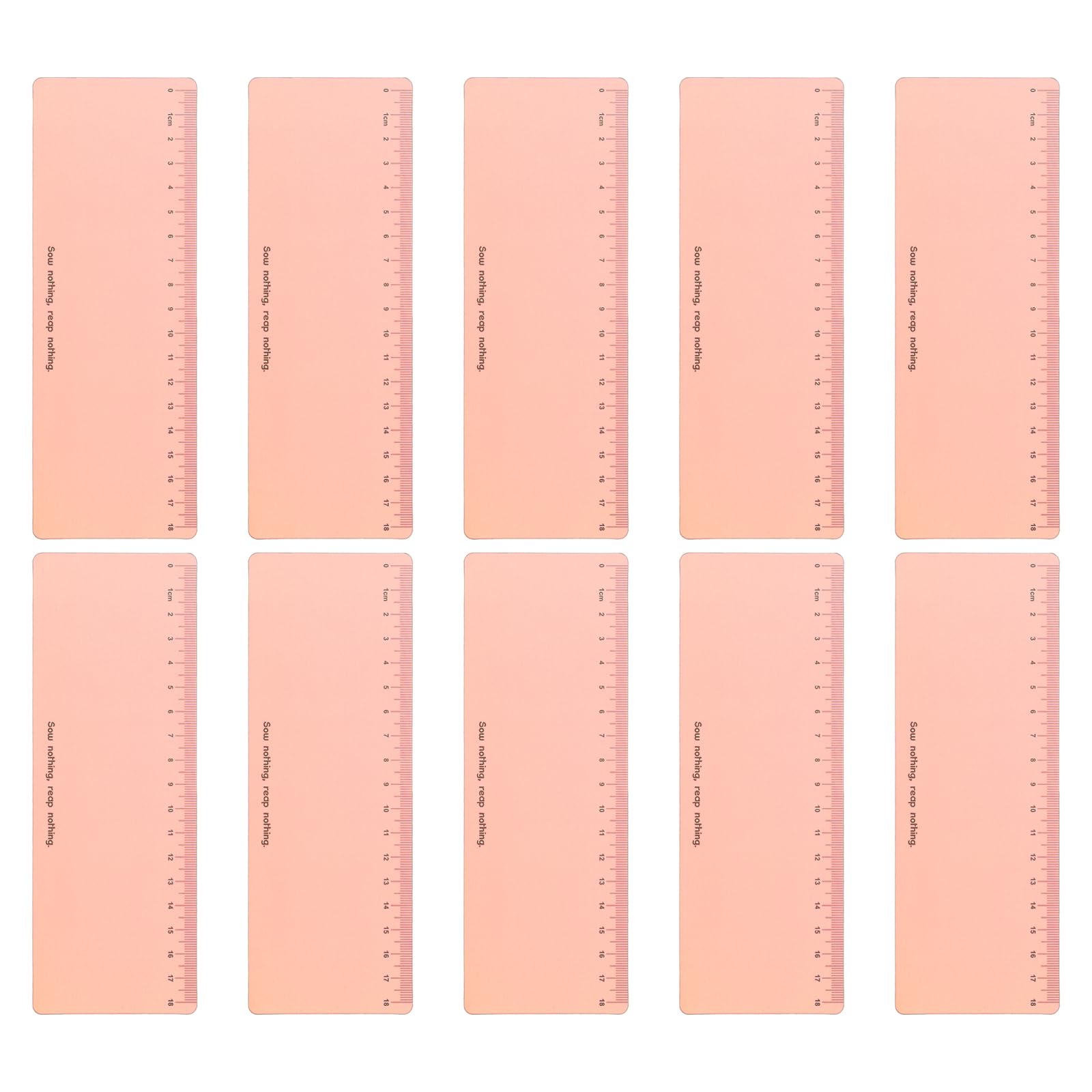 PATIKIL Guided Reading Strips, 10pcs Highlight Colored Overlay Bookmark Reading Tracking Ruler Teacher Teaching Supplies for Classroom, Light Orange