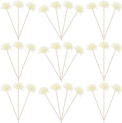 Amazon Heallily 30ピース籐ディフューザースティック花籐リードエッセンシャルオイルアロマフレグランスディフューザースティック ゴミ箱用アクセサリ オンライン通販