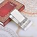 HooAMI Stainless Steel Double-Sided Smart Money Clip & Credit Card Holder For Men