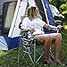 FUNDANGO Oversized Folding Camping Quad Chair for Heavy People, Lumbar Back Support Steel Frame Padded Camp Chair Heavy Duty 350lbs with Cup Holder and Carrying Bag for Backpacking, Picnicthumb 3