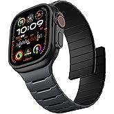 Easuny Sport Magnetic Band Compatible with Apple Watch Ultra 3/2/Ultra Band for Men 49mm 46mm 45mm 44mm 42mm, Silicone Waterproof Loop Strap for iWatch Series 11 10 SE 9 8 7 6 5 4 3 2 1