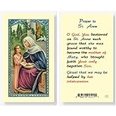 Artisan Owl Saint Anne Holy Cards (Set of 5)