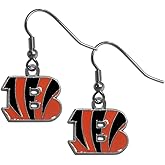 NFL Siskiyou Sports Womens Cincinnati Bengals Dangle Earrings One Size Team Color