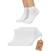 PRATEE Ankle Socks for Women Cotton Blend No Show Cushioned Running Socks Non Slip Low Cut Casual Socks