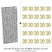 Gold Glitter 30 Party Straws - No-Mess Real Gold Glitter Cut-Out Numbers & Decorative 30th Birthday Party Paper Straws - Set of 24