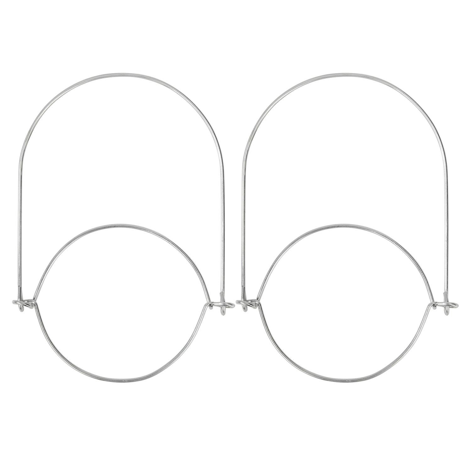 Wire Handles Stainless Steel Hanger Mason Jars Hanging for Air Plant Candle Garden Rustic Bell Shaped Clear Glass Ball Canning Jars 12Pcs