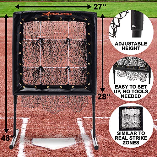 Pitching Net with Strike Zone Baseball Pitching Trainer Pitching