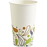 Boardwalk BWKDEER16HCUP - Deerfield Printed Paper Hot Cups, Green, Medium