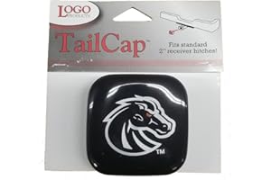 LOGO PRODUCTS Boise State Broncos Vinyl Hitch Receiver Cap - Black