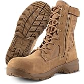 Belleville Lightweight Tactical Boots for Men, Side Zip, Composite Toe | AFI 36-2903 Ready Military Boots, TAA Compliant Army Boots, Hot Weather Wear, EVA Midsole, 100% Cattlehide Leather Upper