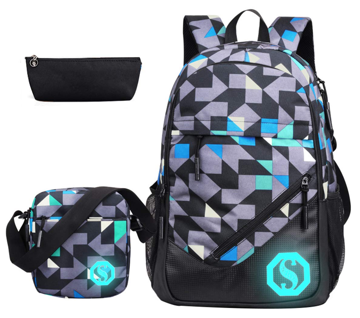 JiaYou Boy 20L Fashion School Bag Backpack with
