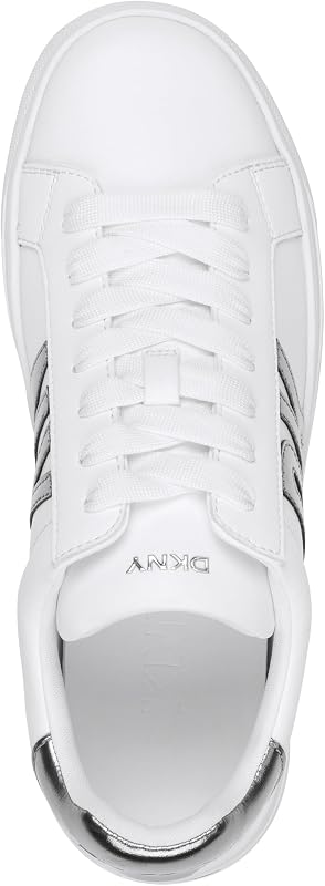 Ténis Abeni-Lace Up para mulheres, brancos e níquel, 36 EU