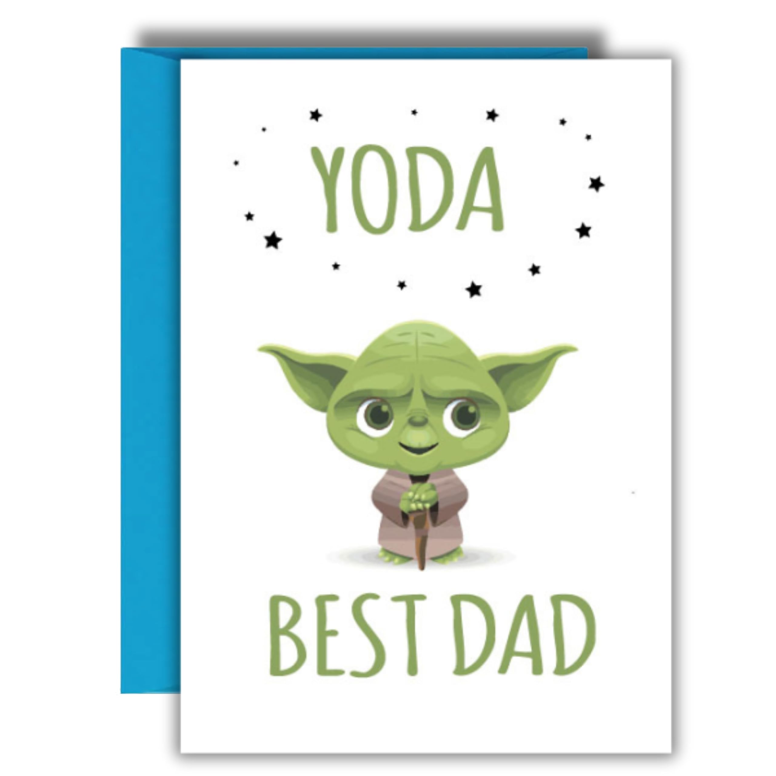 Funny Birthday Card For Dad, Father’s Day Card, Cute Alien Character Design, Best Dad in the Galaxy Humour Card F1