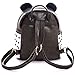 Panda Backpack Purse Cute Waterproof Leather Small Travel Bag Adorable Gift Cinnamon
