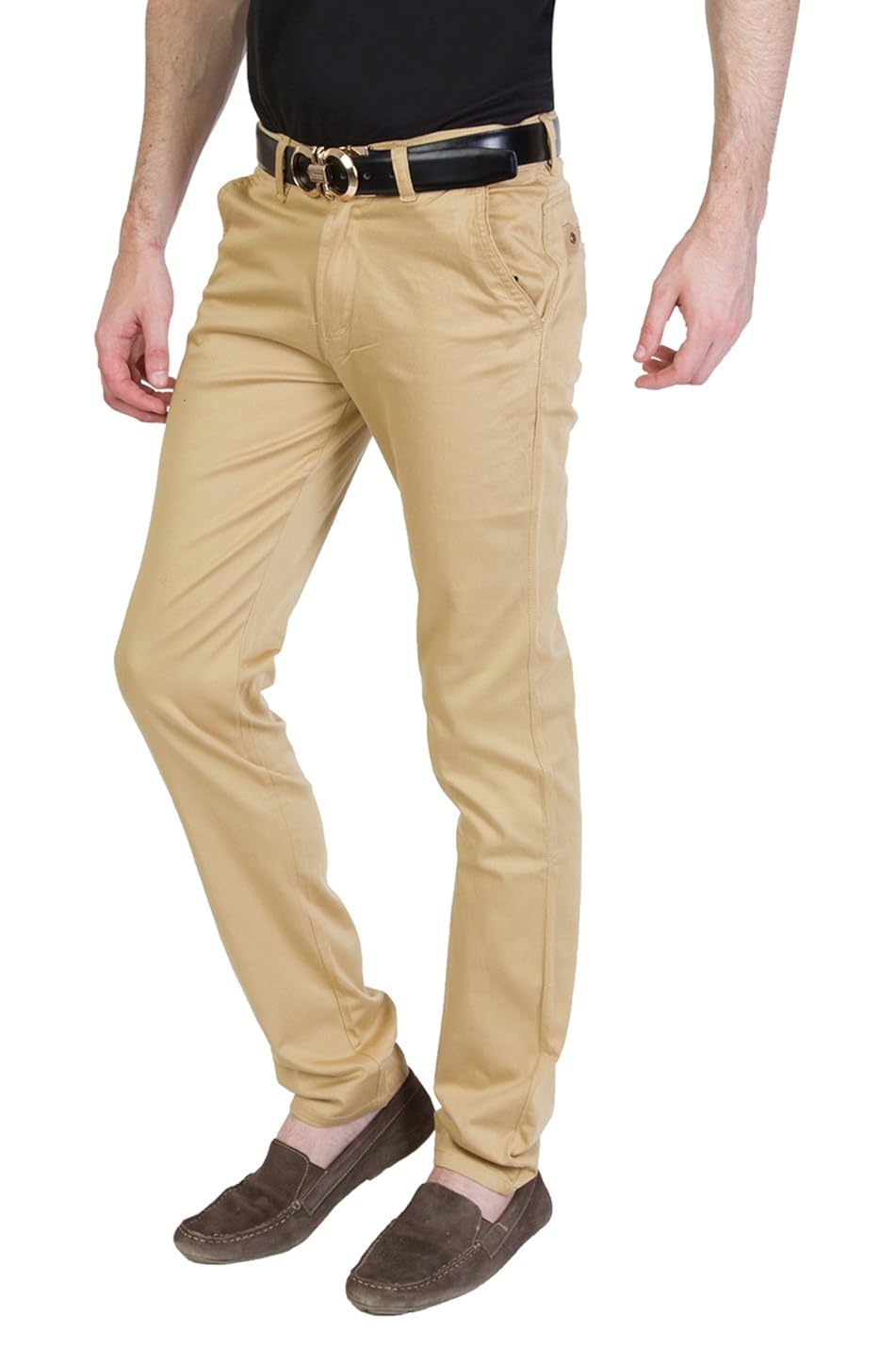 bloos jeans men's cotton casual trousers beige