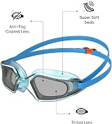 Speedo Hydropulse Youth Goggle Unisex Comfortable Adjustable Anti-Fog Anti-Leak view 2
