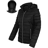 Xmgelp Women's Ultra Light Puffer Jacket Hooded Short Jacket Winter Coats for Women