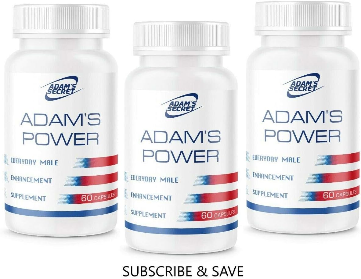 All Natural Adam's Power Daily Male Energy Supplement Effective Amplifier for Strength, Energy and Endurance: Health & Personal Care