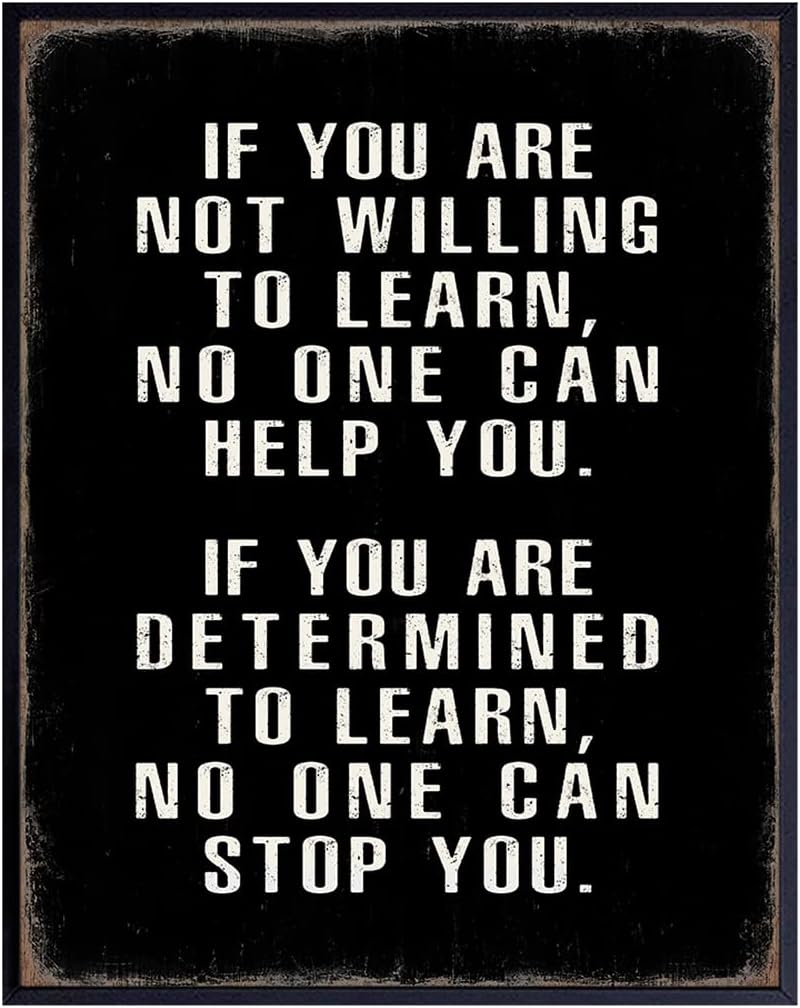 Wall Décor - Motivational Wall Art 11x14 - Office Wall Art - Classroom Motivational poster - Positive Quotes Wall Decor - Positive Sayings for Wall Decor - Entrepreneur Encouragement Gifts - Inspirational Quotes