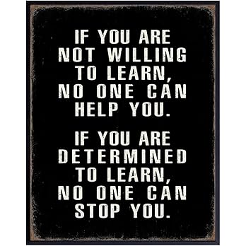 Motivational Wall Art 11x14 - Office Wall Art - Classroom Motivational poster - Positive Quotes Wall Decor - Positive Sayings