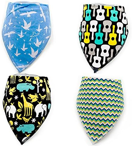 Baby Bibs for Boys cotton 4 Pack (B)