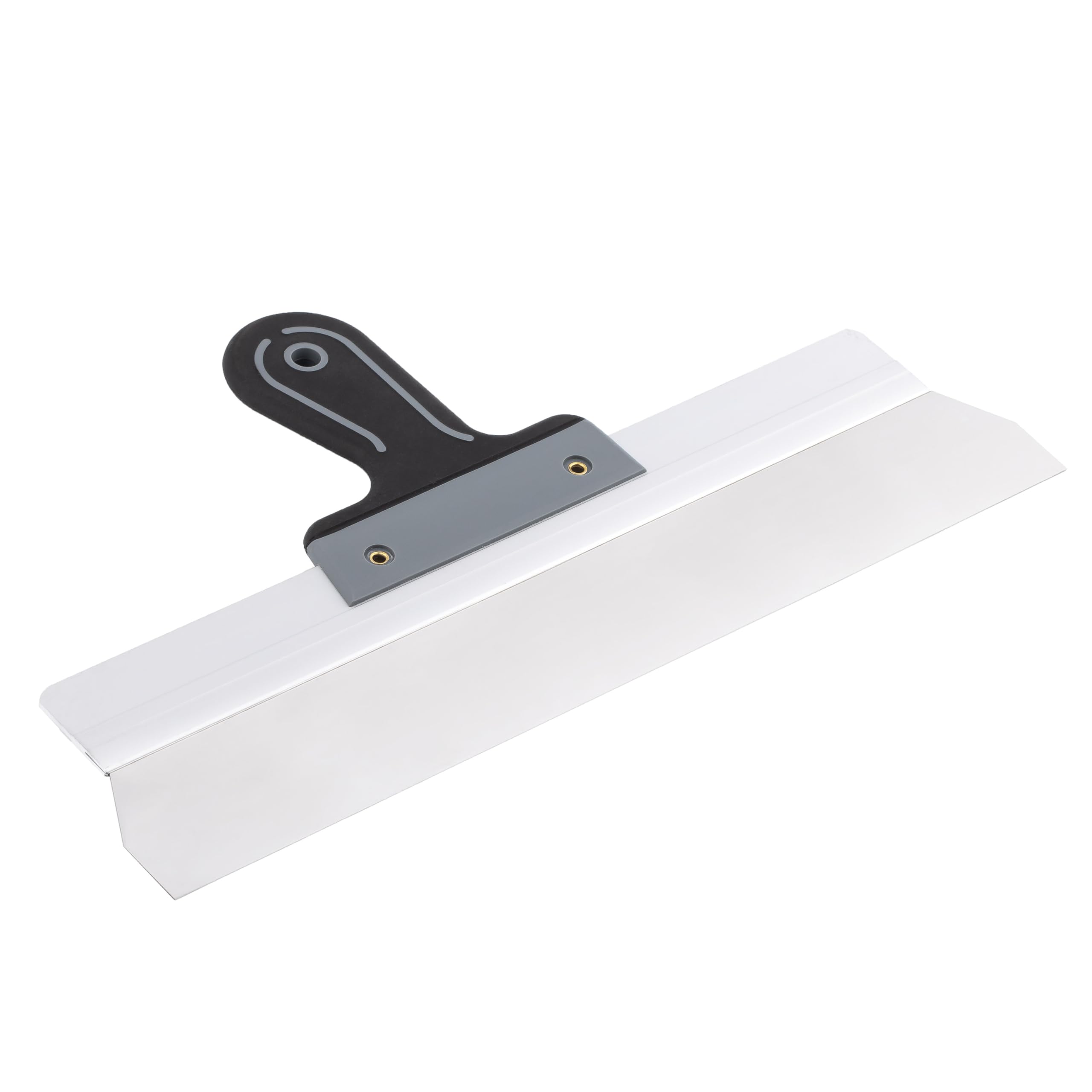 Mivos Stainless Steel Wide Facade Spatula, 400 x 60 mm, Stainless Steel Surface Spatula with Soft Grip, Made in EU