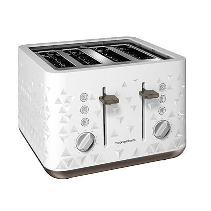 Morphy Richards Prism 4-Slice Toaster (White)