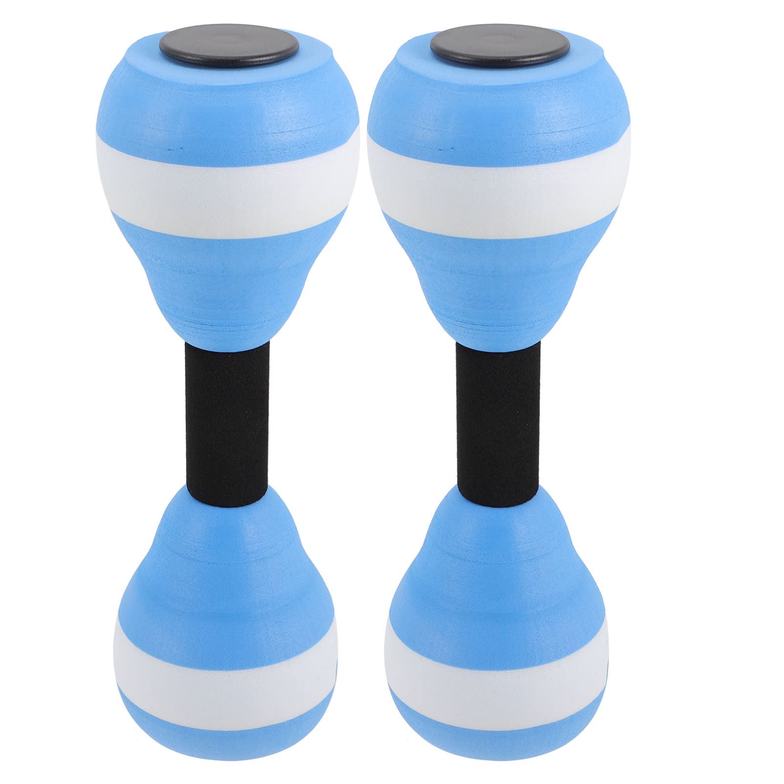 BESPORTBLE 2Pcs Water Sports Dumbbells - Lightweight Eva Foam Aquatic Weights for Water Aerobics Pool Therapy and Fitness Training - Floatation Support for All Ages