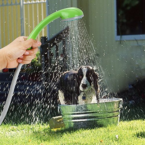 RISEPRO Portable Camping Shower, Outdoor Shower Head, Shower Pump