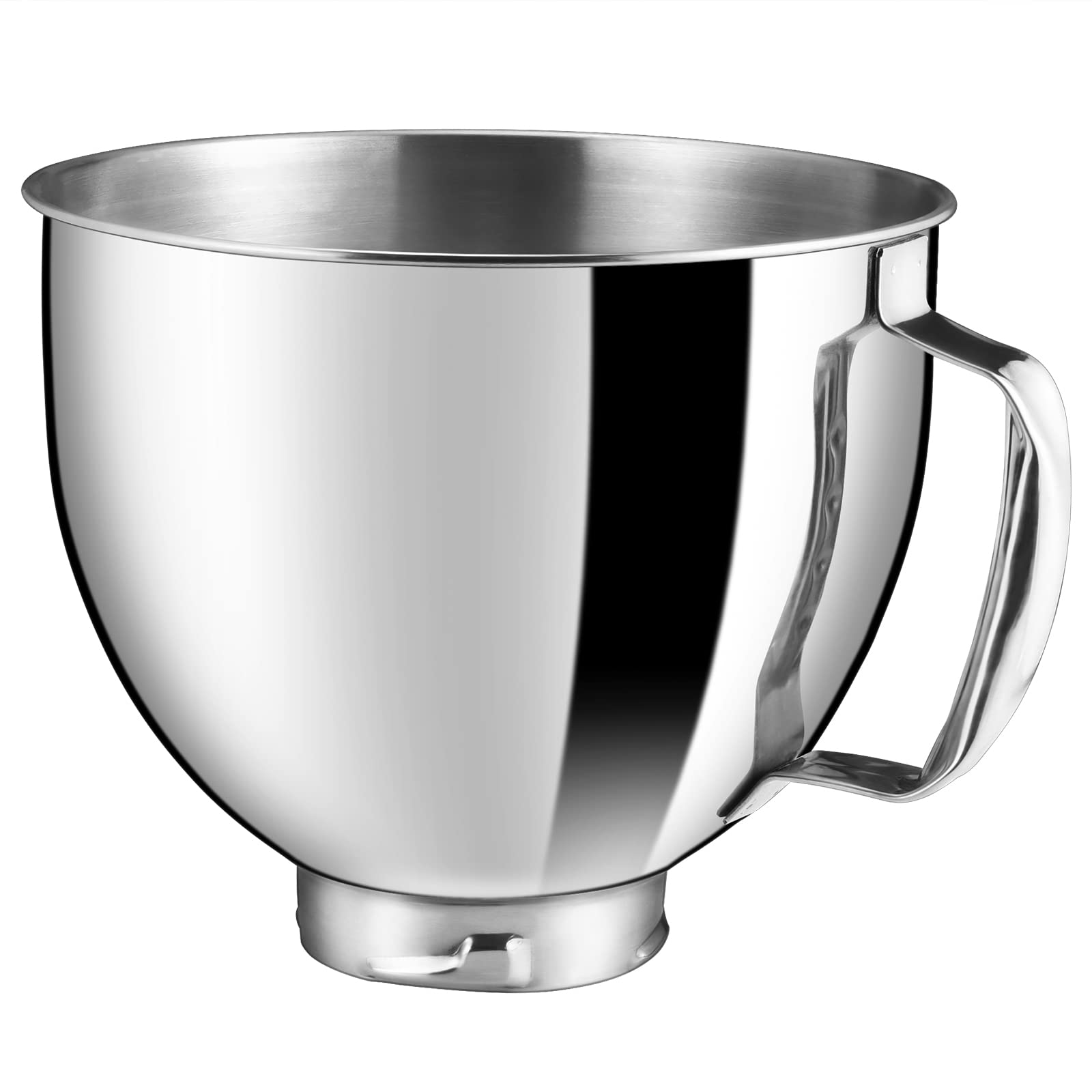 Stainless Steel Bowl for KitchenAid 4.5-5QT Tilt-Head Stand Mixer, 5 Quart Mixer Bowl for Kitchen Aid Classic&Artisan Series with Handle, Dishwasher Safe
