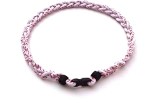 CEBUY 3 Rope Braided Tornado Titanium Sport Baseball Necklace 20"