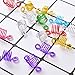 Frienda 130 Pieces Aluminum Hair Coil Dreadlocks Adjustable Hair Cuffs Hair Braiding Beads for Men and Women, 7 Colors