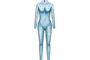 Bemeiren Halloween Superhero Bodysuit for Men Women Costumes 3D Print Zentai Jumpsuit Outfit for Adult cosplay party