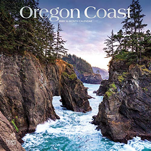 Oregon Coast 2020 12 x 12 Inch Monthly Square Wall Calendar with Foil Stamped Cover, USA United States of America Pacific West State Ocean Sea Nature by BrownTrout Publishers Inc.