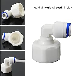 1/2" Female Thread Elbow x 1/4" PE Hose OD Push-In