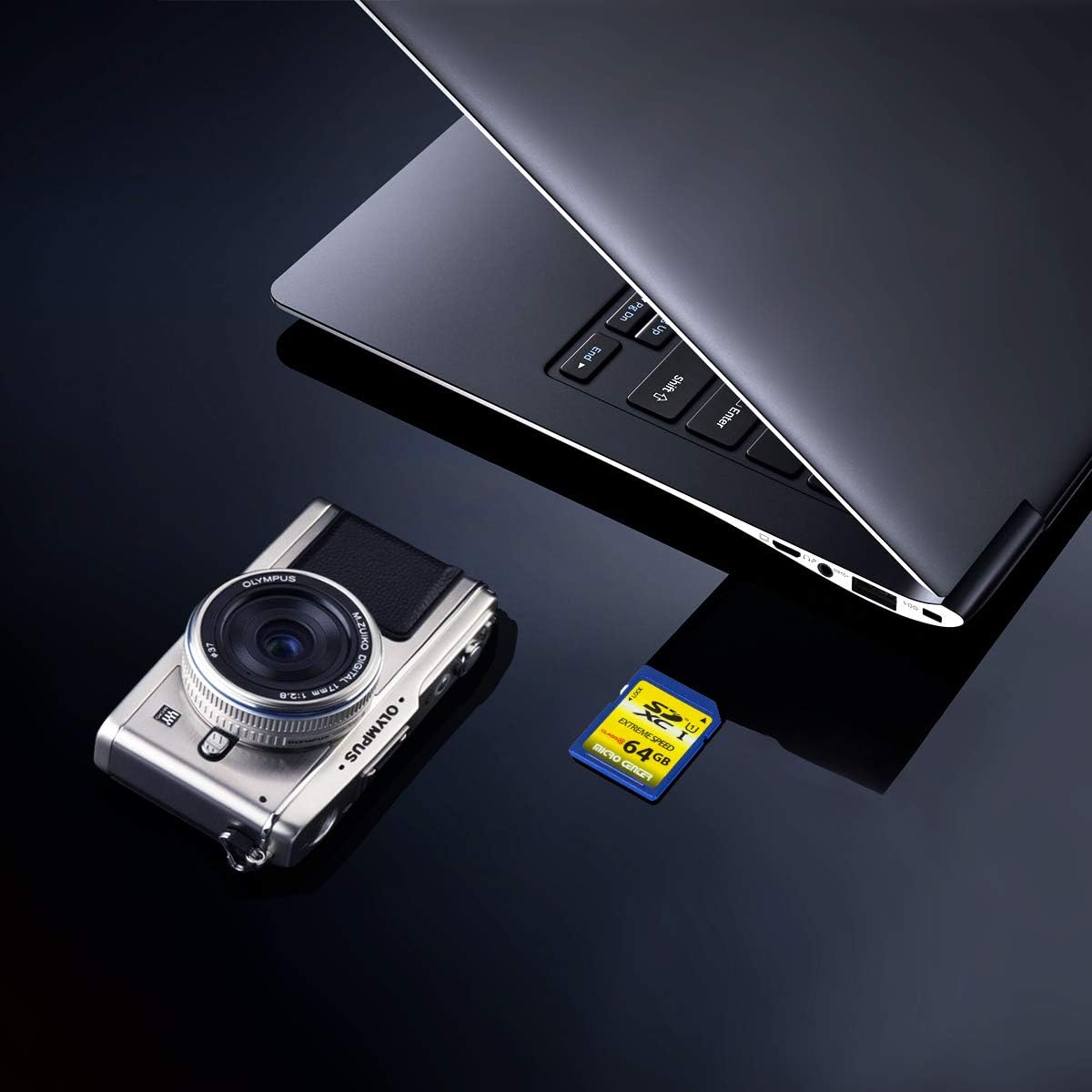 Micro Center 64GB SD Card Class 10 SDXC Flash Memory Card (2 Pack): Computers & Accessories